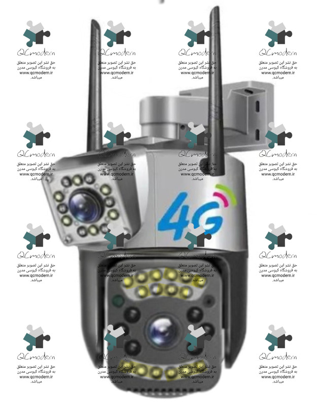 دوربین تحت شبکه سیمکارتی حرفه ای دو لنز V380PRO 4G