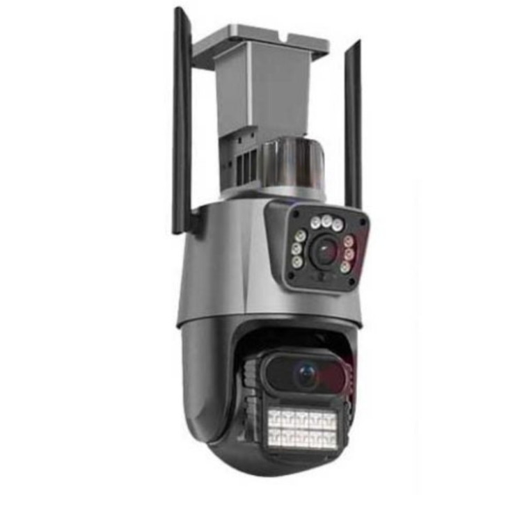 دوربین پلاک خوان IP تحت شبکه چرخشی 8MP دو لنزه بیسیم مدل v38pro با کیفیت 4k