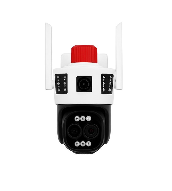 دوربین مداربسته سه لنز سیمکارتی مدل SD40-4G(سفید) 10X زوم اپتیکال بدون محدودیت در اپراتور با سرعت بالا ( اپلیکیشن O-KAM PRO )